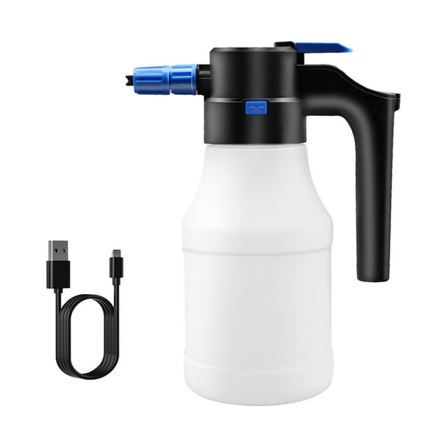 Pulverizador de Espuma Eléctrico de 1,5 L, Regadera de Espuma para Lavado de Coches, Pulverizador Portátil Profesional para Lavado de Coches para Deta