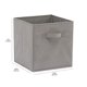 thumbnail image 3 of Amazon Basics - Cubos de almacenamiento plegables de tela con asas, 10.5 x 10.5 x 11 pulgadas, color gris, paquete de 6, 3 of 5