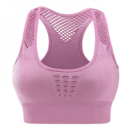 

Big Clear! Women No Steel Ring Sports Bras - Padded Seamless High Impact Support for Yoga Gym Workout Fitness