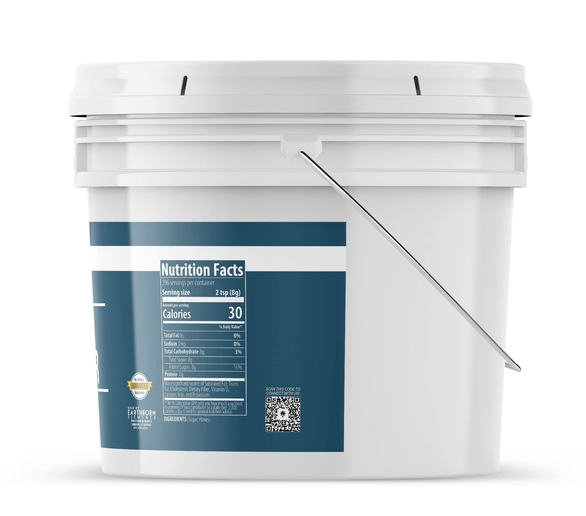 Earthborn Elements Honey Powder 1 Gallon Bucket, Natural Sweetener, Drinks & Baking