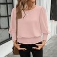 thumbnail image 5 of yillto Women's Dressy Top Long Sleeve Casual Shirt Work Business Blouses Fall Elegant Outfits for Ladies, 5 of 7