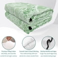 thumbnail image 4 of Quilts Queen Size Bedding Set, Coral Branches Lightweight Quilted Comforter, Sage Green Boho Modern Abstract Art Soft Reversible Bedspread Coverlet with Pillow Covers for All Season, 90" x 96", 4 of 9