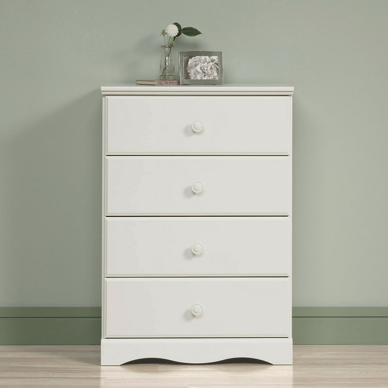Sauder Storybook 4 Drawer Dresser Soft White Finish