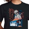thumbnail image 3 of Instant Message - Never Surrender - Juniors Anime Cropped Cotton Blend T-Shirt, 3 of 6