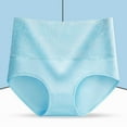 thumbnail image 2 of BYHONG Women Pure High Waist Comfortable Breathable Underwear Womens&nbsp;Panties Blue XL, 2 of 3
