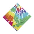 thumbnail image 3 of Unisex Bandana, Rainbow Rainbow Tie Dye Effect, Multicolor, 3 Pack, by Ambesonne, 3 of 3
