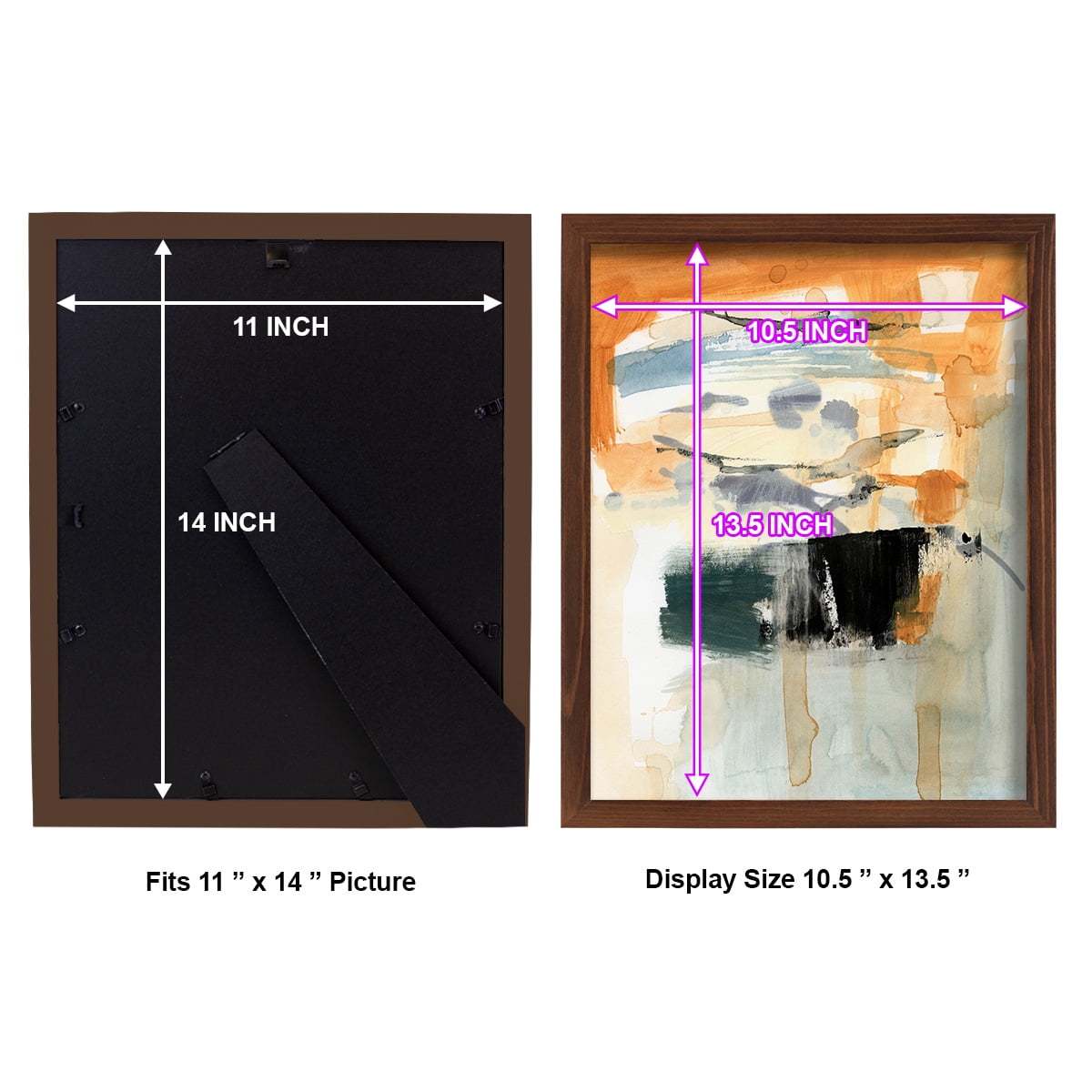 Seria I - Framed Print w/glass - Chestnut