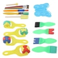 thumbnail image 3 of 18Pcs Painting Spongy Brush Set MultiShapes Stamp Flower Drawing Foam Graffiti Tools, 3 of 14
