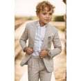thumbnail image 2 of ETHAN Boys Linen Suit for Wedding 2 PC Kids Linen Suit for Summer Boys Formal Suit Ring Bearer Outfit 12, 2 of 6