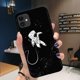 thumbnail image 1 of Coque arrière en silicone souple TPU pour iPhone, compatible modèles 6, 7, 8, 11 Pro Max, X, Poly, XS Max, 12 Mini, lune, étoile, astronome, drôle qiuyongming unisex, 1 of 2