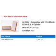 thumbnail image 2 of Air Filter - Compatible with 1994 Mazda B2300 2.3L 4-Cylinder, 2 of 2