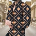 thumbnail image 4 of Camisas de moda con estampado floral en 3D para hombre, camisas de manga larga con solapa estampada, ropa informal vintage de calle con gráficos geniales, tops ajustados para hombre, 4 of 5