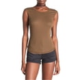 thumbnail image 2 of Free People - Playera básica recortada con espalda cruzada para mujer, verde, pequeña Free People Camiseta básica, 2 of 2