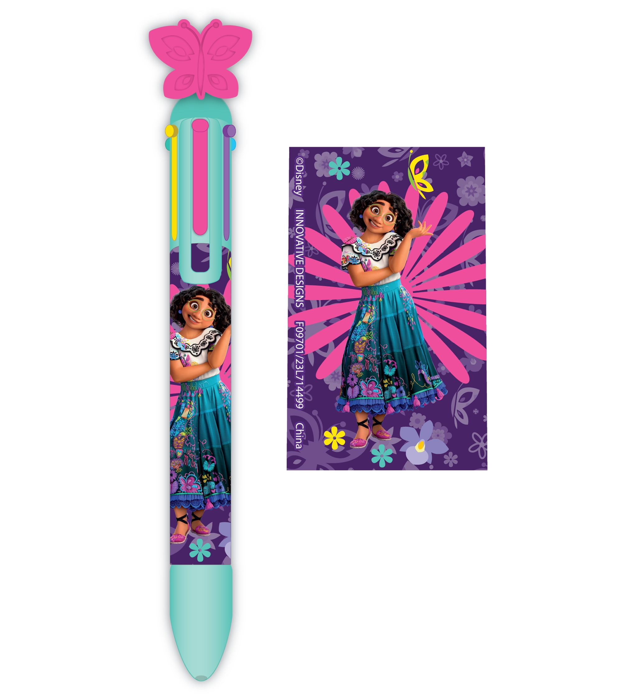 Encanto Multi-Color Pen, Mirabel, 4 Count, Birthday, Party Favors