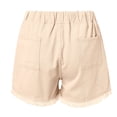 thumbnail image 6 of ZRBYWB Women's Shorts Women Elastic Waist Drawstring Casual High Waist Rugged Denim Shorts Women's Fashion Outdoor Summer Shorts, 6 of 7