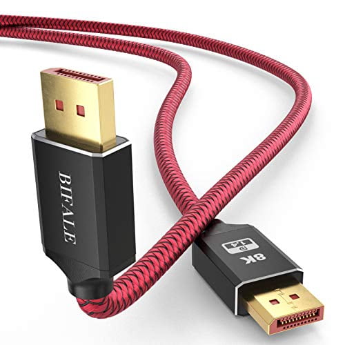 8k Displayport 1 4 Cable 15ft Bifale Dp 1 4 Cable Nylon Braided Supports 8k 60hz 4k 144hz And 1080p 240hz Hbr3 32 4gbps Hdcp 2 2 Hdr Dsc 1 2 For Laptop Pc Tv Gaming Monitor Walmart Com 8k Displayport 1 4 Cable 15ft Bifale Dp 1 4 Cable Nylon Braided Supports 8k 60hz 4k 144hz And 1080p 240hz Hbr3 32 4gbps Hdcp 2 2 Hdr Dsc 1 2 For Laptop Pc Tv Gaming Monitor Walmart Com