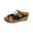 Brown, variant on NOKIO Women's Orthopedic Sandals Arch Support Slip-On Wedge Buckle Strap Dressy Beach Slides Summer 2025 Comfortable Walking Shoes for Outdoor Activities & Casual Outings