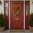 thumbnail image 5 of Northlight 54" Unlit Mixed Pine Artificial Christmas Teardrop Swag, 5 of 5