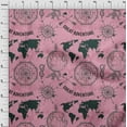 thumbnail image 4 of oneOone Velvet Light Pink Fabric Tea Kettle Dress Material Fabric Print Fabric By The Yard 58 Inch Wide, 4 of 7