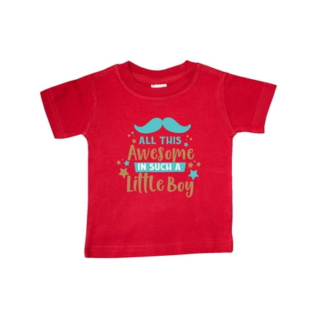 

Inktastic All This Awesome In Such A Little Boy - Blue Brown Gift Baby Boy T-Shirt