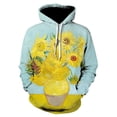 thumbnail image 3 of Sudadera con capucha para hombre y mujer con pintura al óleo de Van Gogh, asiento de café al aire libre, noche estrellada, impresión 3D neutra, estilo artístico, para niños, 3 of 4