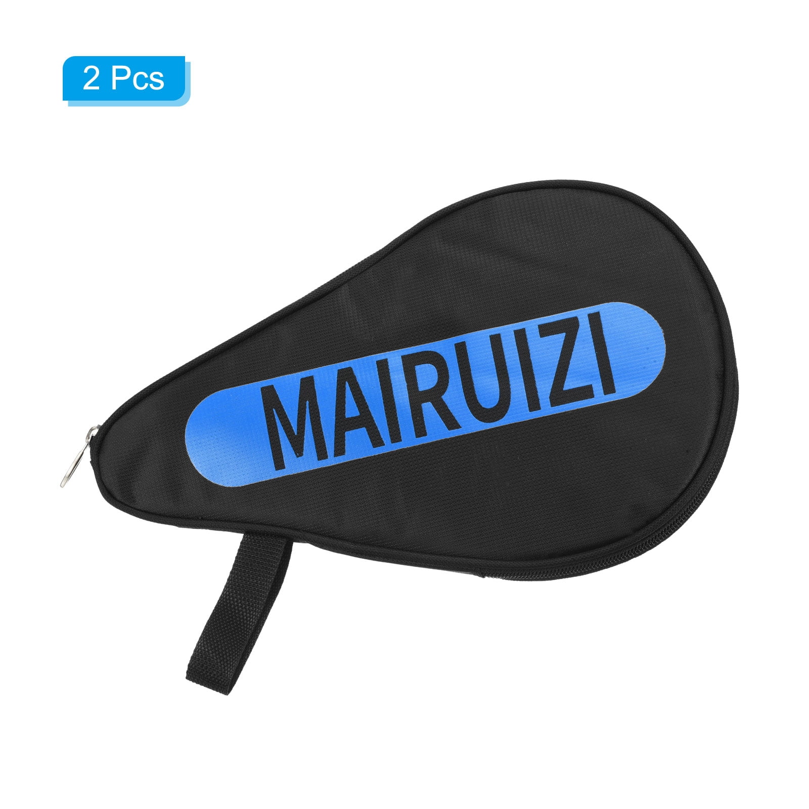 Table Tennis Racket Case Ping Pong Paddle Case Soft Cover Container Bag Gourd Shape for Sports, Black 2 Pack