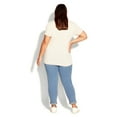 thumbnail image 2 of Avenue Women's Plus Size Petite Denim Girlfriend Stretch Jean, 2 of 2