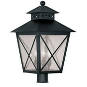 Livex Lighting 2678 Montgomery 22.5 Inch Tall Post Light with 3 Lights