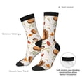 thumbnail image 4 of Logiee Squirrel Print Adult Socks for Men & Women,Calf Socks, Ankle Socks,Boots Socks,Breathable Casual Sock,Unisex Crew Socks, 4 of 6