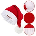 thumbnail image 5 of Christmas Hat Red Polyester Adult Teenagers Children Sizes Warm Elastic For Holiday Christmas Party Outdoor Decor Gift, 5 of 7
