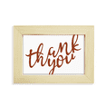 thumbnail image 1 of Thank You Stylish Quote Handwrite Desktop Decorate Photo Frame Picture Art Painting 5x7 inch, 1 of 3