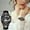 SilverSL, variant on WWG Unisex Luminous Quartz Watch with Multi-Dial Design - Black Case Gold Dial Leather Strap Leisure Wristwatch, Ideal Gift for Christmas Birthday Valentine's Day