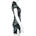 thumbnail image 6 of Liacowi Women Summer Cheongsam Dragon Printed Stand Collar Short Slit Dress, 6 of 10