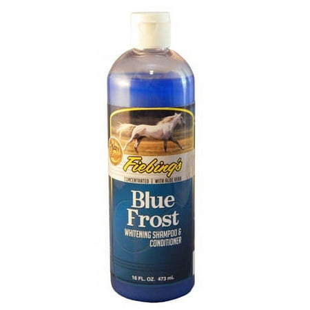 Fiebings 16 OZ Blue Frost Whitening Shampoo Formulated Specifically Fo, Each