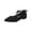 Black, variant on Women's 2026 Suede Ankle Strap Low Block Heel Pumps Closed Pointed Toe Mary Janes Strappy Wedding Party Office Dress Shoes Pink 7 Wide