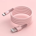 thumbnail image 1 of Fast Charging Cable, 3.3/4.9/6.6ft USB-C/PD/USB To Type C/Micro USB Silicone Fast Charging Cable For ,iPhone ,iPad Samsung LG Motorola Google Pixel, 1 of 5