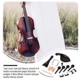 thumbnail image 2 of 4/4 3/4 Violin Stringed Musical Instruments Tuning Pegs Tailpiece Polishing Vintage Decoration Supplies Endpin Chinrest Kit Replacement Part Attachments for Musician, 2 of 7