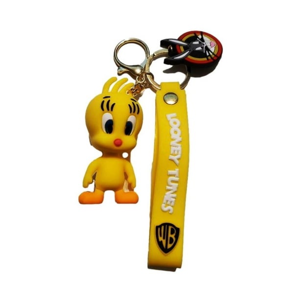 Tweety Bird 3D Silicone Charm Keychain Keyring