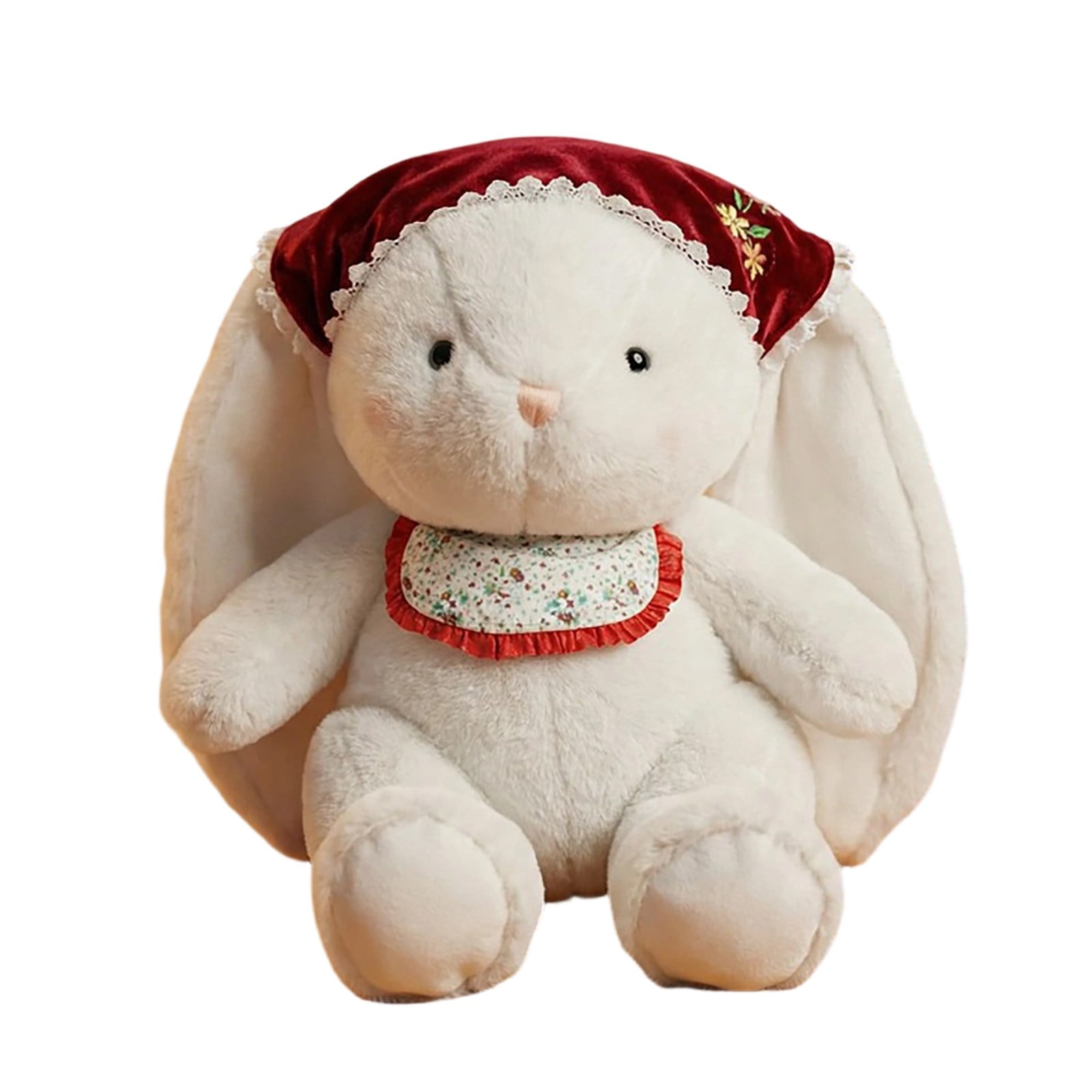 zhonghuaying Cute Bunny Stuffed Animal, 4 Color Styles & 2 Sizes (20cm/30cm), Soft Plush Toy, Adorable Rabbit Plushie Gift for Boys Girls (D丨20cm)