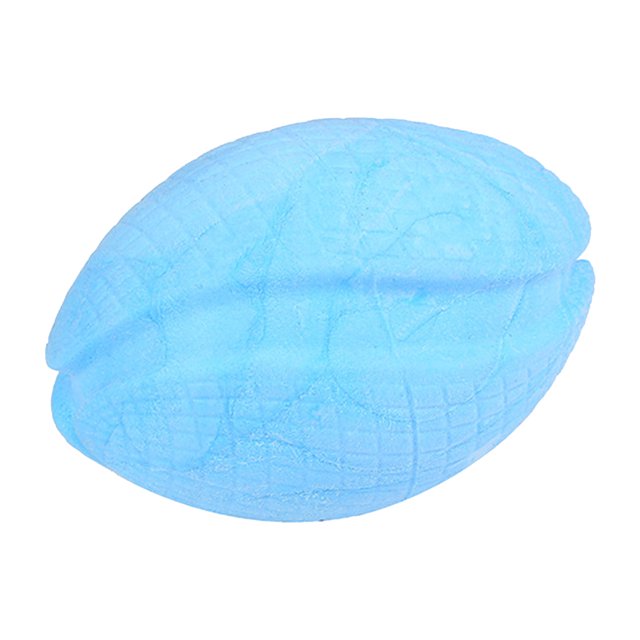 Juguete molar para perros, juguete masticable de TPR, para fútbol americano, rugby, juguete educativo de limpieza para el hogar, suministros para mascotas (azul cielo)