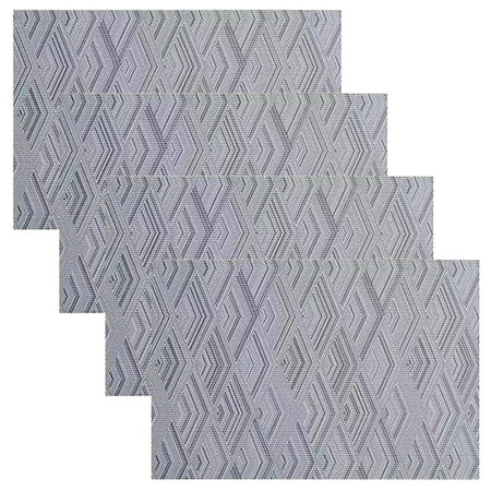

4PCS Place Mats Home Cooking PVC Placemats Heat Resistant and Wear-Resistant Wiped Clean Suitable for Households Kitchens Restaurants Tables and Hotels
