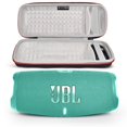 thumbnail image 1 of Altavoz Bluetooth JBL Charge 5 portátil, impermeable, verde azulado, 1 of 5