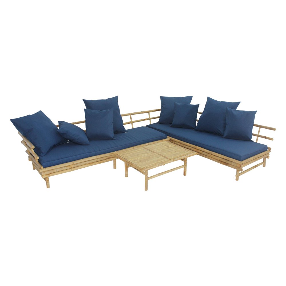 Statra Bamboo Sectional Sofa with Cushion