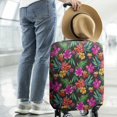 thumbnail image 2 of Pioneer Flower Floral Print Pattern Luggage Cover Fashion Suitcase Cover Baggage Covers Fit 25-28 Inch Luggage (Go Travel), 2 of 5