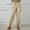 Khaki, variant on ZOELNIC Women's High Waist Capri Pants Wide Leg Cropped Pants with Pockets, Comfortable Casual Trousers for Work or Vacation, S