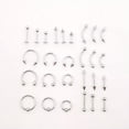 thumbnail image 2 of K-KED 100PCS Wholesale Bulk lots Body Piercing Eyebrow Ear Nose Ring Belly Tongue Bar-16G(1.2mm)x10mmx3mm-Cirvular Ball End, 2 of 9