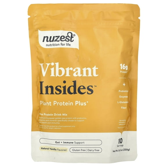 Nuzest Vibrant Insides™, Plant Protein Plus , Natural Vanilla, 8.8 oz (250 g)
