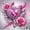 Valentine-G9164, variante sur Kit de Peinture Diamant pour la Saint-Valentin, Motifs de Cœur et de Roses, Adapté aux Débutants, art DIY 5D Rond avec Strass en Cristal, Décoration Intérieure, (35*35 cm). Cadre Non Inclus.