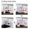 thumbnail image 5 of Yayeee Faucet Mat for Kitchen Sink 14.7" Diatomite Long Splash Guard Pad, Pastel Purple Marble Pattern, 5 of 7