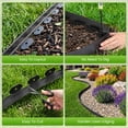 thumbnail image 6 of Garden Edging Border 2 Inch Tall - 33FT with 30pcs Spikes, Plastic Edging Border for Landscaping, Lawn, Garden, Flower Beds, Paver, Pathway (Black), 6 of 9